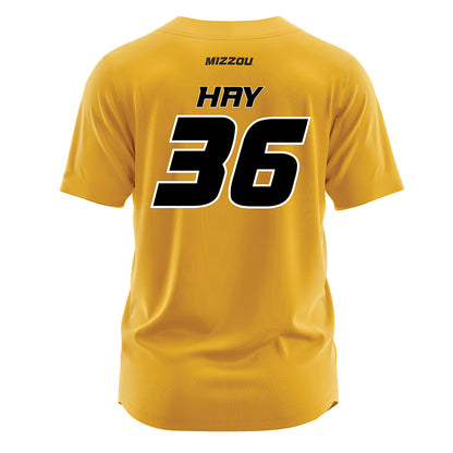 Missouri - NCAA Softball : Abby Hay - Gold Jersey