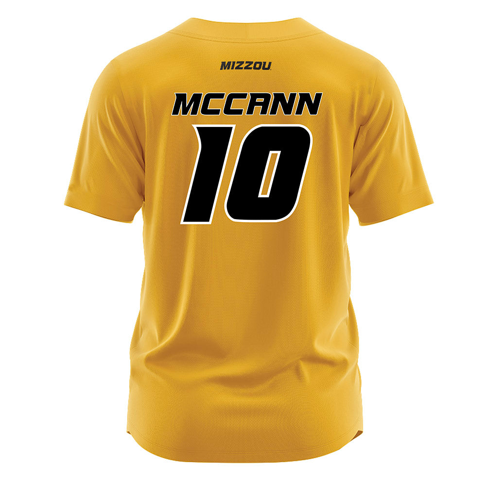 Missouri - NCAA Softball : Marissa McCann - Gold Jersey