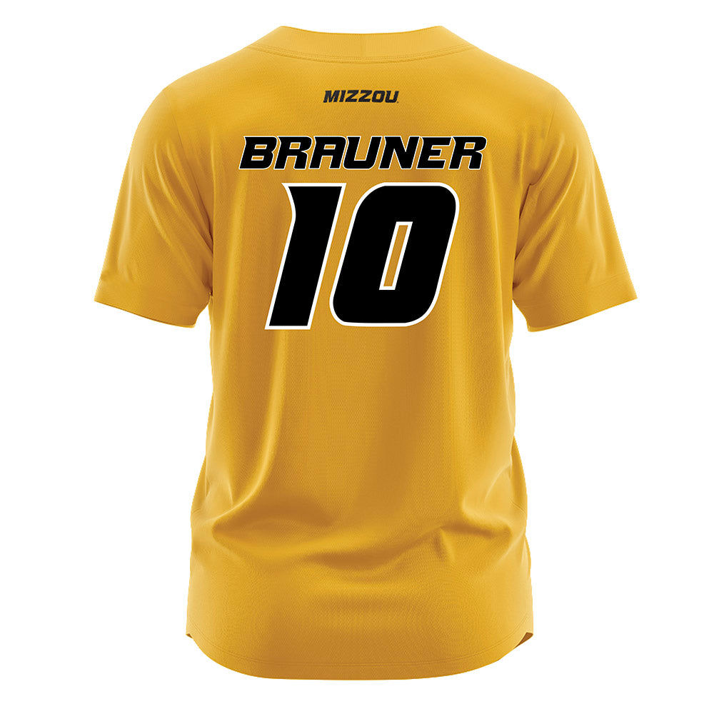 Missouri - NCAA Softball : Monica Brauner - Gold Jersey