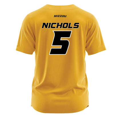 Missouri - NCAA Softball : Emma Nichols - Gold Jersey