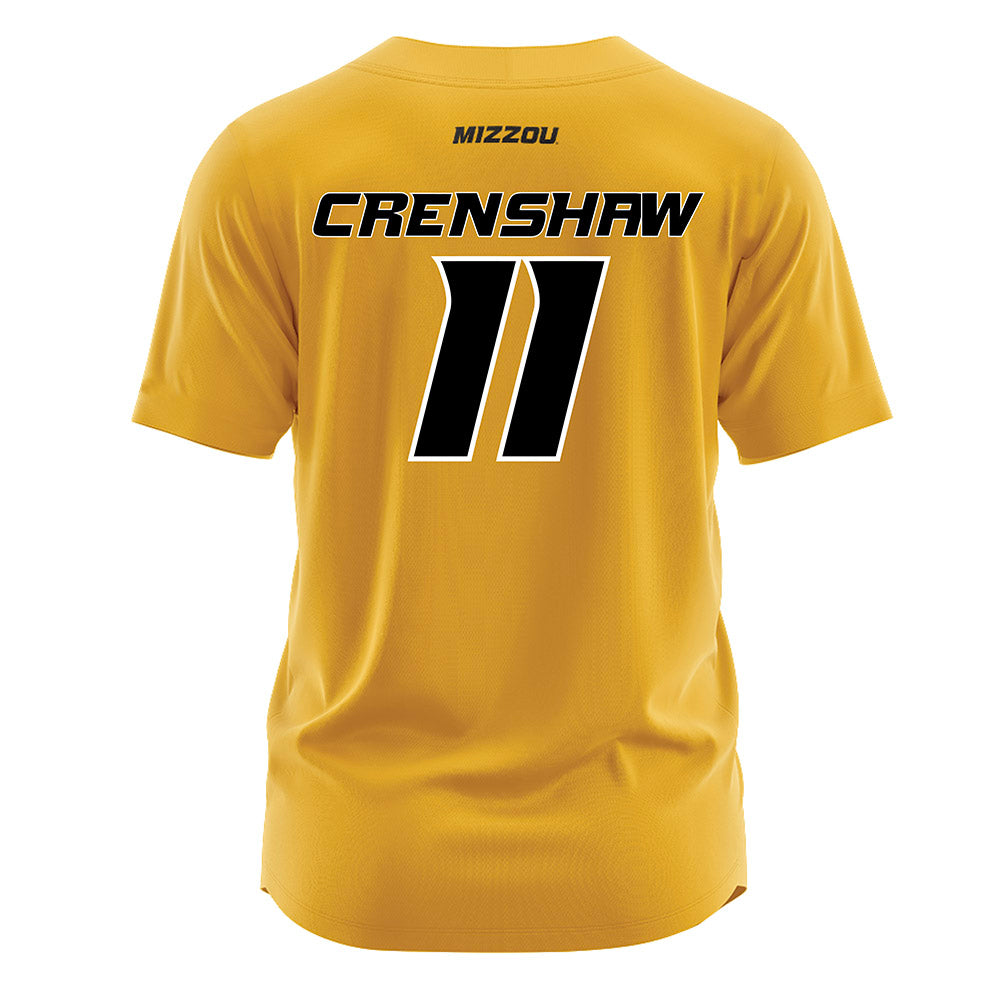 Missouri - NCAA Softball : Julia Crenshaw - Gold Jersey