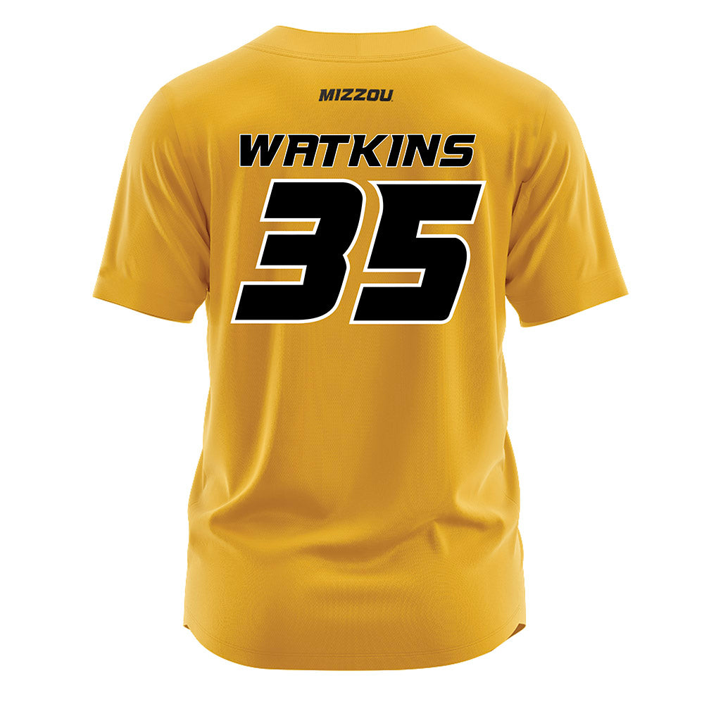 Missouri - NCAA Softball : Nevaeh Watkins - Gold Jersey-1