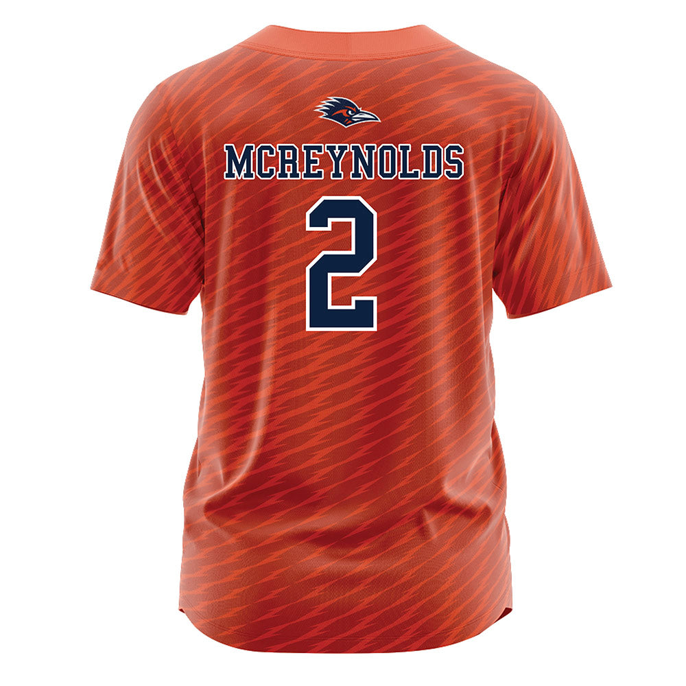 UTSA - NCAA Softball : Sydney McReynolds - Orange Jersey-1
