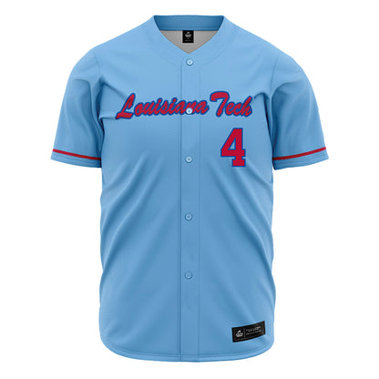 LA Tech - NCAA Baseball : Cade Patterson - Light Blue Jersey-0