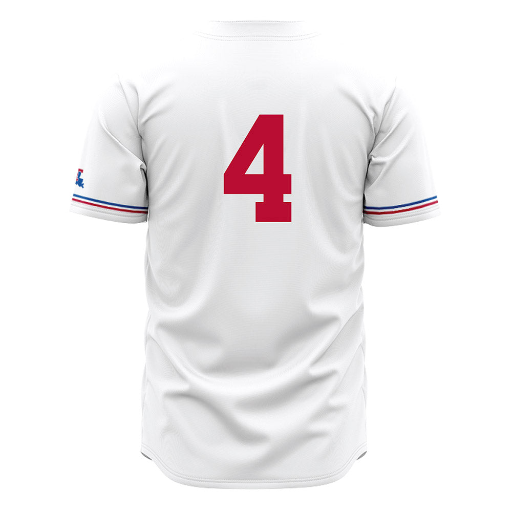 LA Tech - NCAA Baseball : Cade Patterson - White Jersey-1