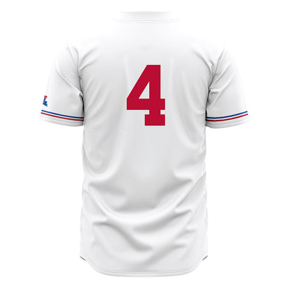 LA Tech - NCAA Baseball : Cade Patterson - White Jersey-1