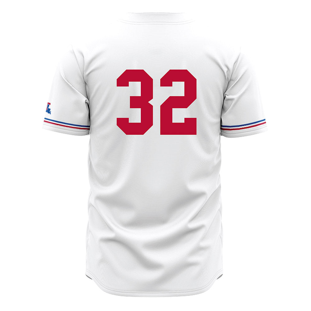 LA Tech - NCAA Baseball : Luke Nichols - White Jersey-1
