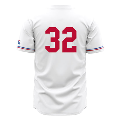 LA Tech - NCAA Baseball : Luke Nichols - White Jersey-1