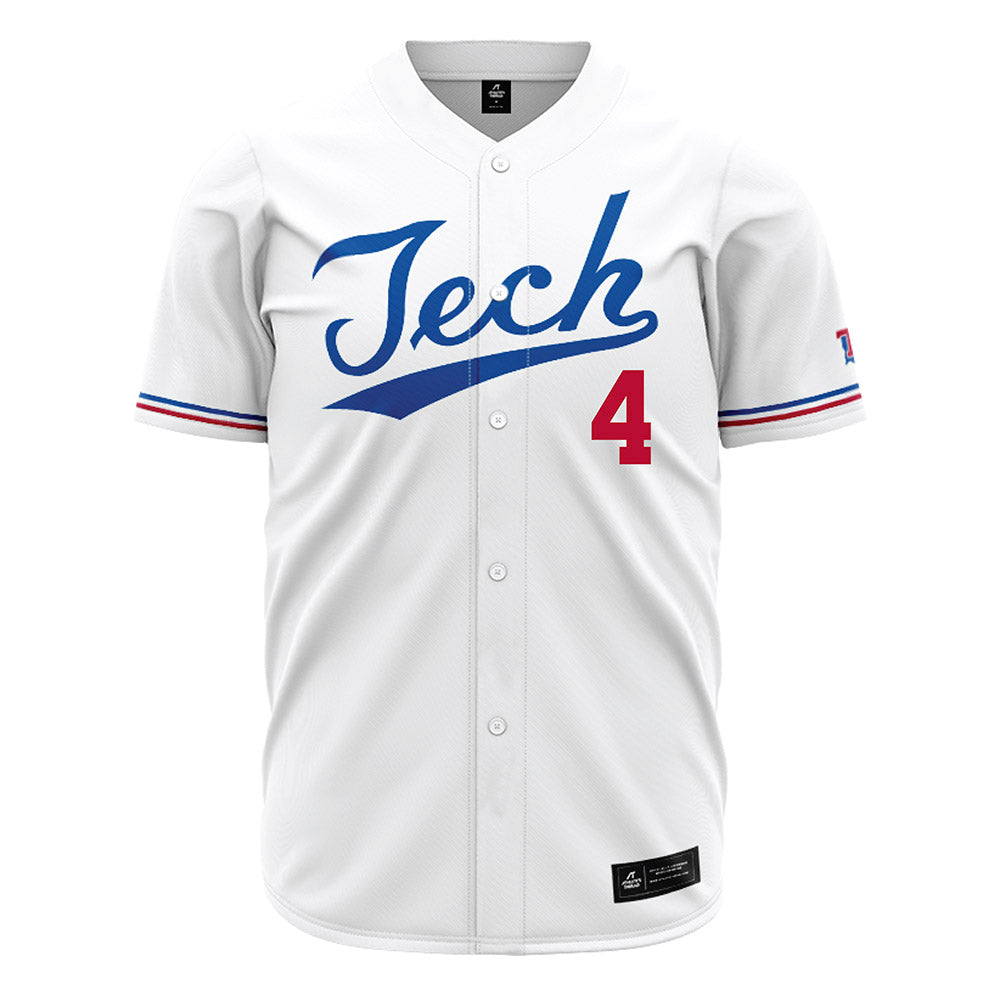 LA Tech - NCAA Baseball : Cade Patterson - White Jersey-0