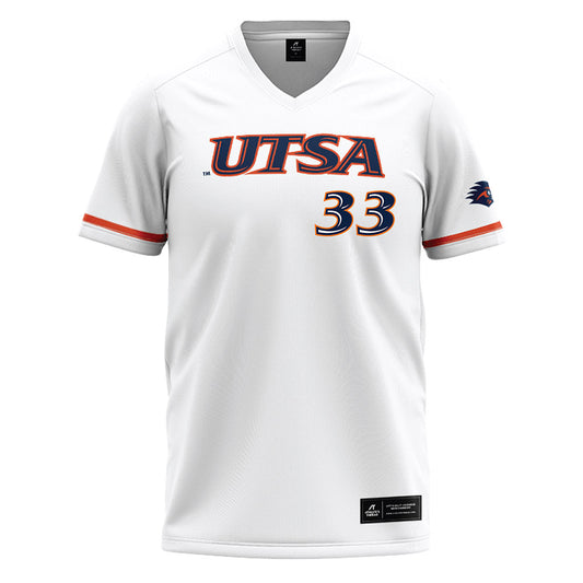 UTSA - NCAA Baseball : James Taussig - Softball Jersey White
