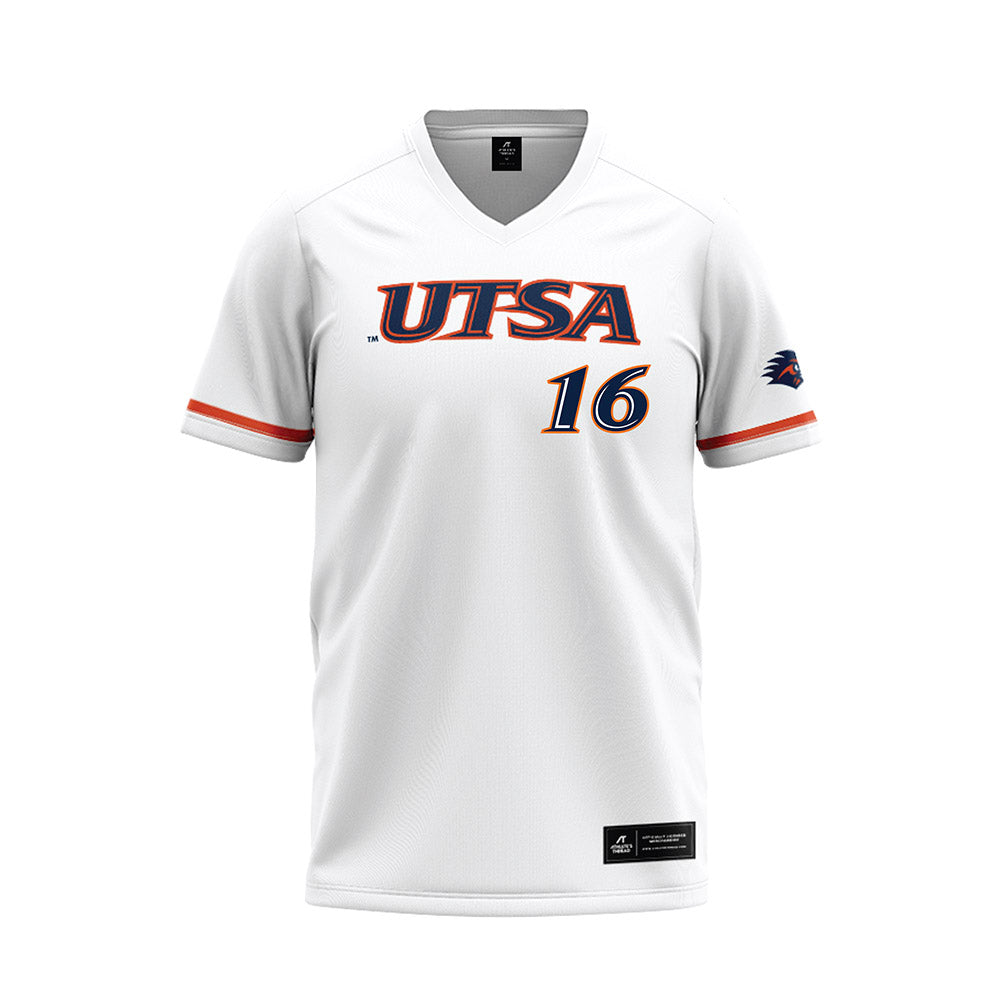 UTSA - NCAA Baseball : Todd Rochelle - White Jersey-0