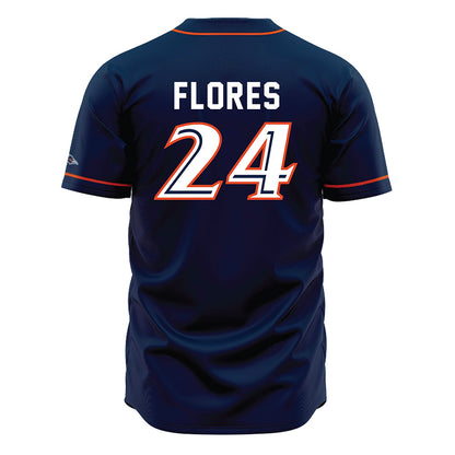 UTSA - NCAA Baseball : Ryan Flores - Navy Jersey-1