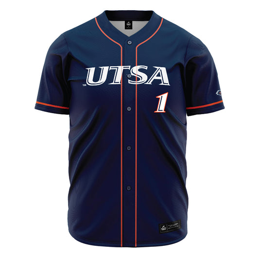 UTSA - NCAA Baseball : Damian Montanez - Navy Jersey-0