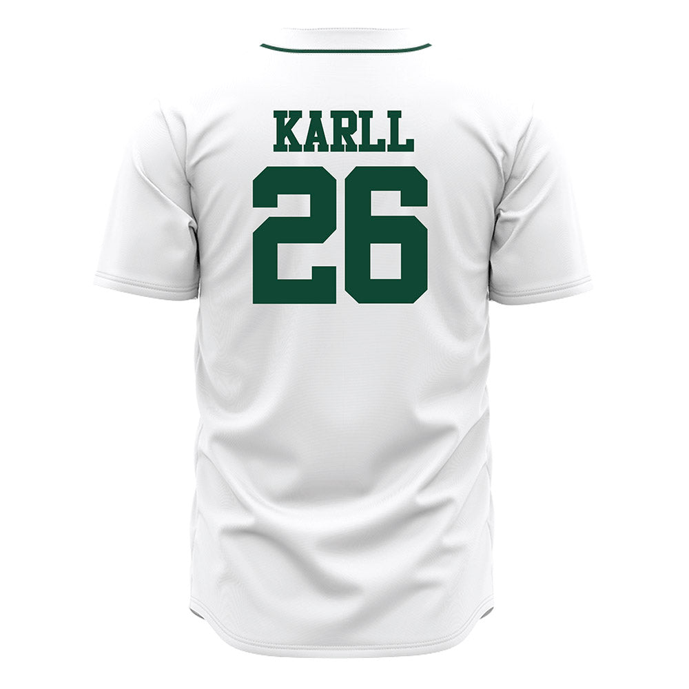 Ohio - NCAA Baseball : Caleb Karll - White Jersey-1