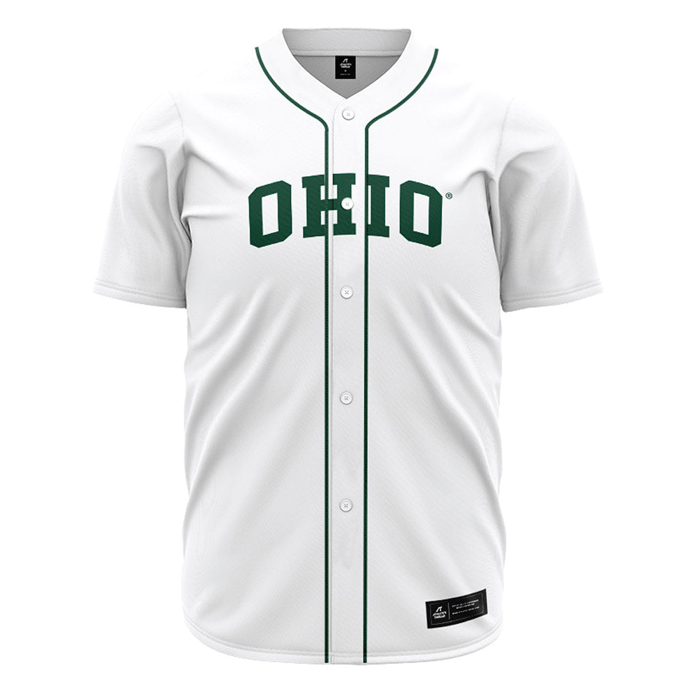 Ohio - NCAA Baseball : Douglas Bauer - White Jersey-0