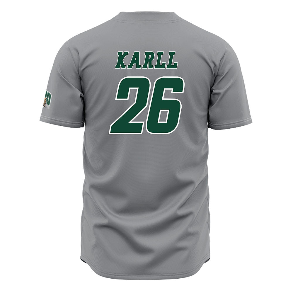 Ohio - NCAA Baseball : Caleb Karll - Grey Jersey-1