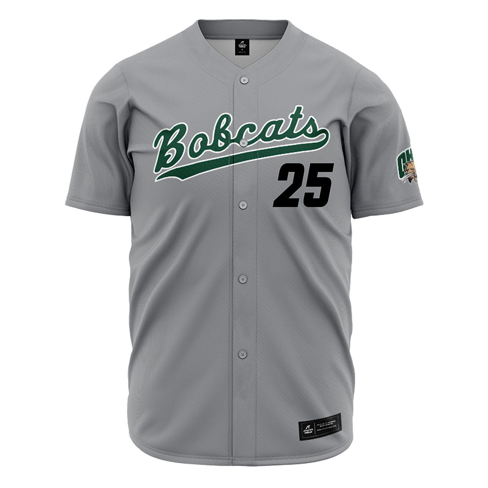 Ohio - NCAA Baseball : Mason Gass - Grey Jersey-0