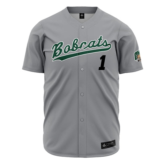 Ohio - NCAA Baseball : Noah Ernst - Grey Jersey-0