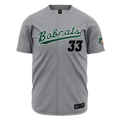 Ohio - NCAA Baseball : Trenton Neuer - Grey Baseball Jersey