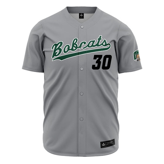 Ohio - NCAA Baseball : Lucas Olson - Grey Baseball Jersey