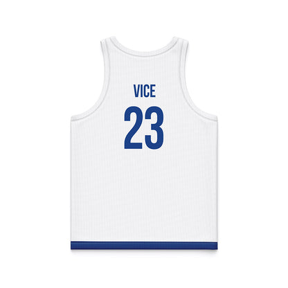 Drake - NCAA Women's Basketball : Quinn Vice - White Basketball Jersey-1