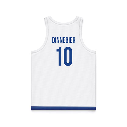 Drake - NCAA Women's Basketball : Katie Dinnebier - White Basketball Jersey