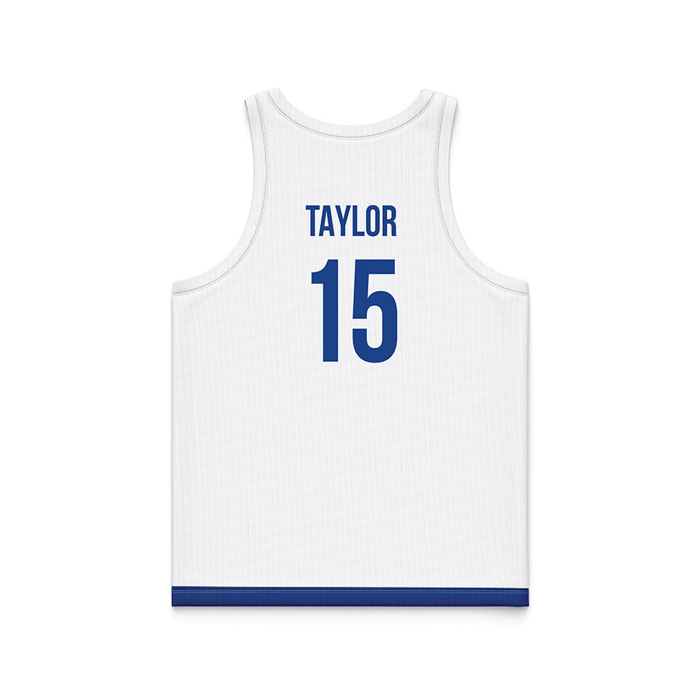 Drake - NCAA Women's Basketball : Maggie Taylor - White Basketball Jersey-1