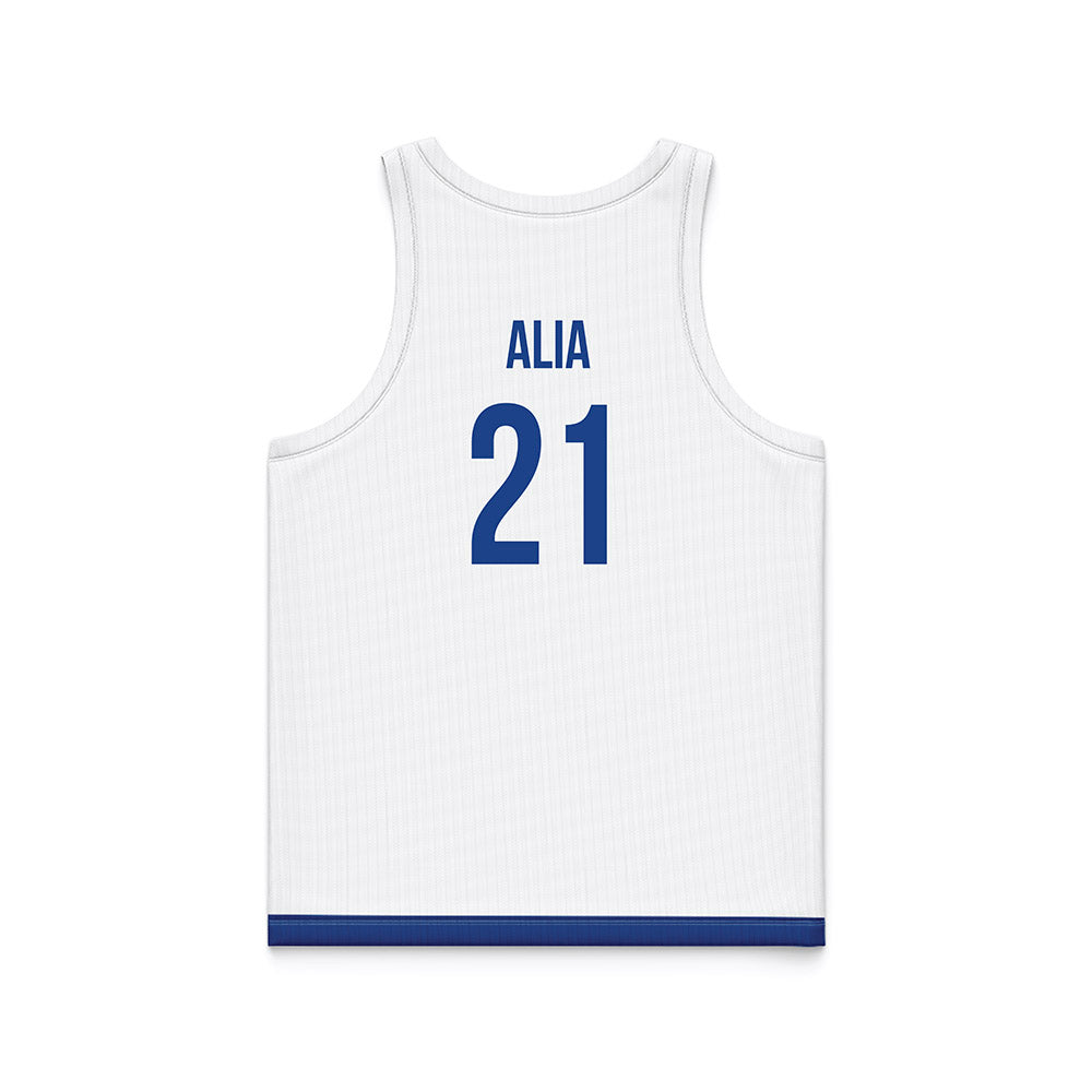 Drake - NCAA Men's Basketball : Andrew Alia - White Basketball Jersey-1