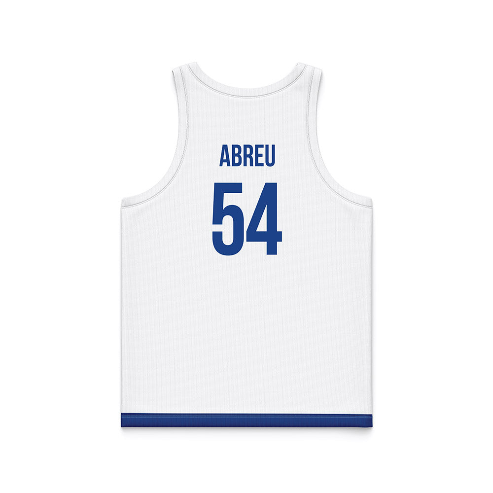 Drake - NCAA Men's Basketball : Daniel Abreu - White Basketball Jersey-1