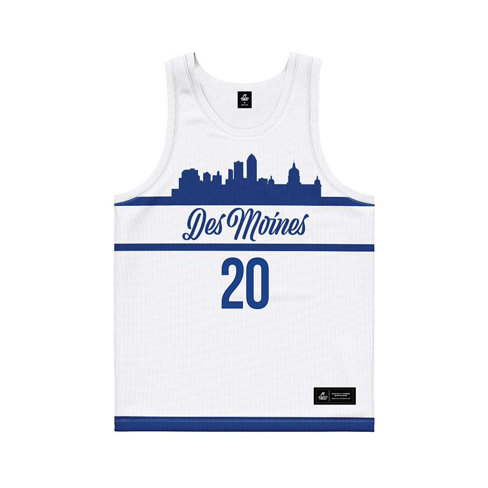 Drake - NCAA Women's Basketball : Lexi Carlsen - White Basketball Jersey-0
