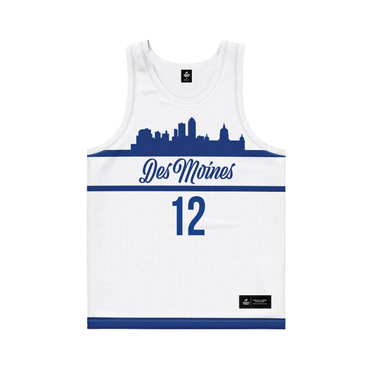 Drake - NCAA Women's Basketball : Ashley Liams - White Basketball Jersey-0