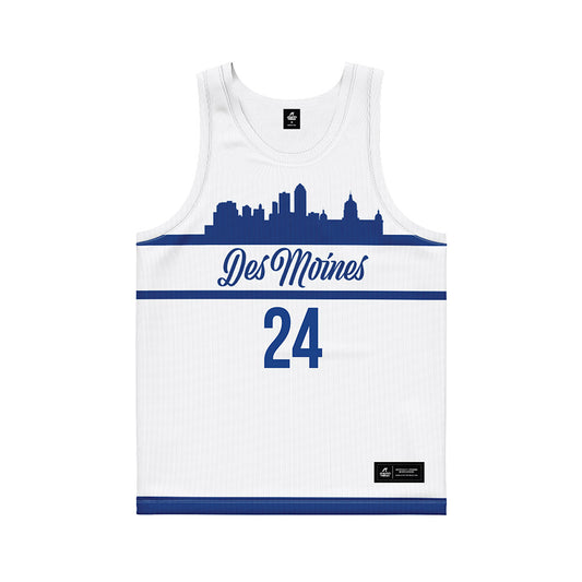 Drake - NCAA Men's Basketball : Nate Ferguson - White Basketball Jersey