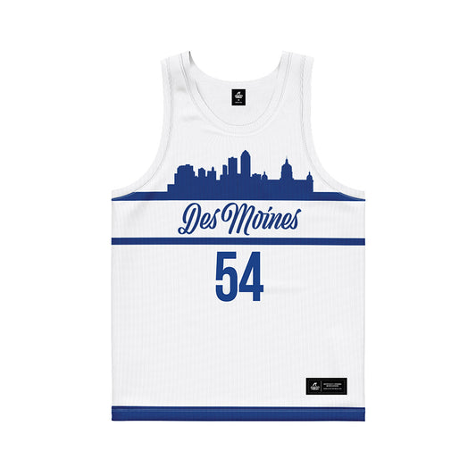 Drake - NCAA Men's Basketball : Daniel Abreu - White Basketball Jersey-0