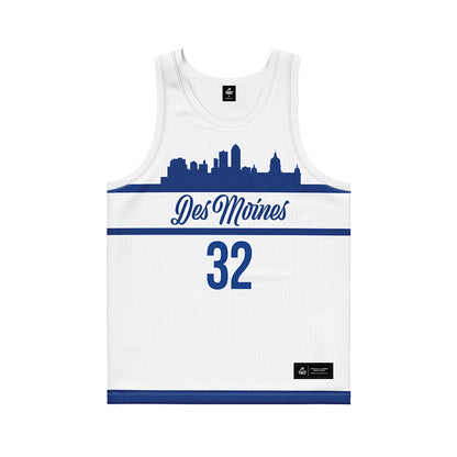 Drake - NCAA Women's Basketball : Courtney Becker - White Basketball Jersey