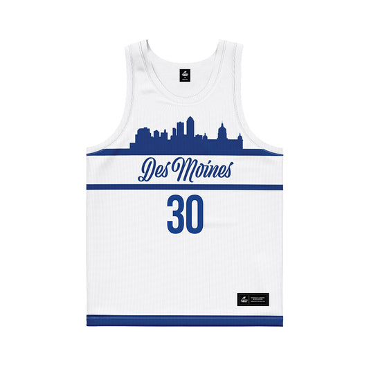 Drake - NCAA Women's Basketball : Taedyn Gray - White Basketball Jersey