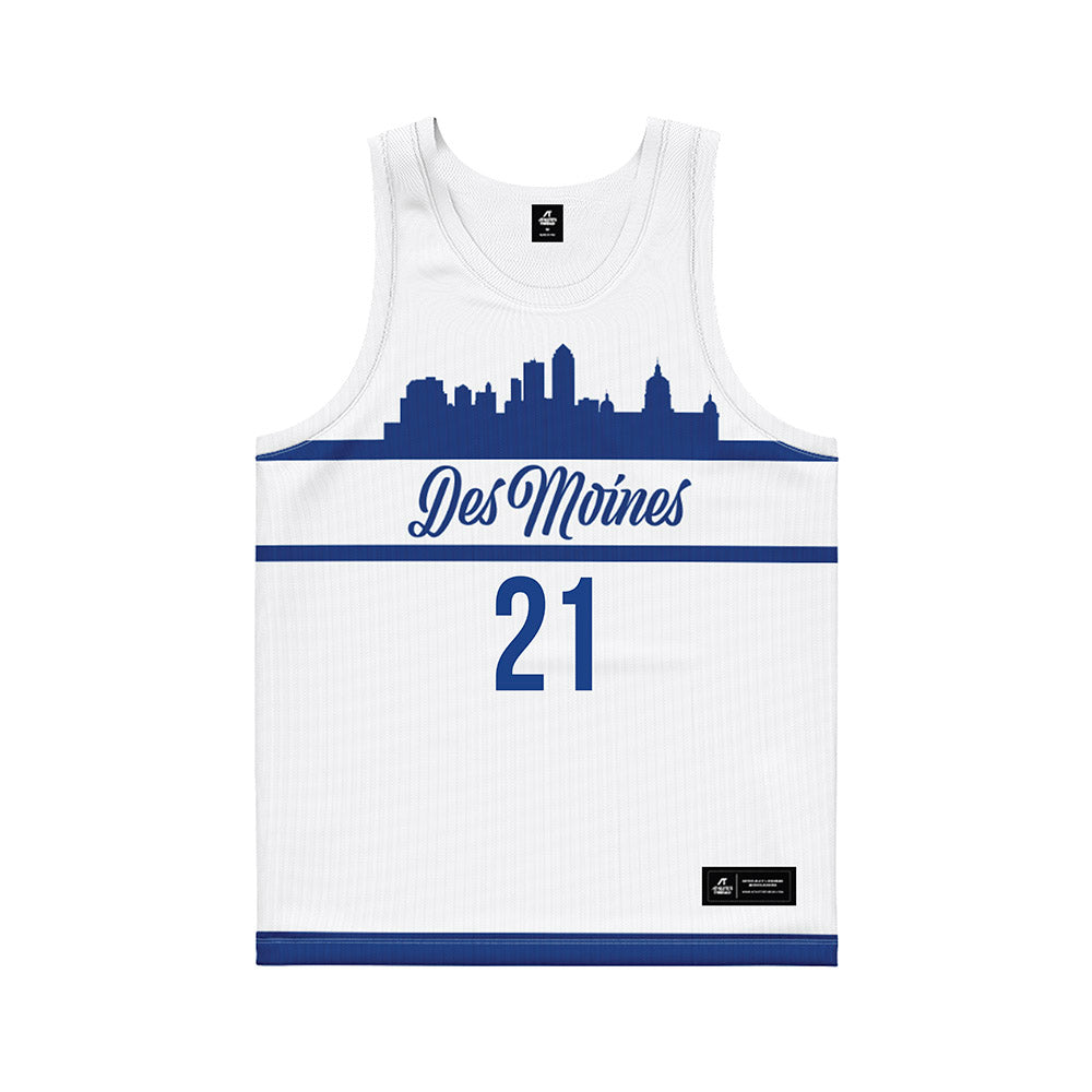 Drake - NCAA Women's Basketball : Ava Hawthorne - White Basketball Jersey