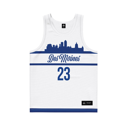 Drake - NCAA Men's Basketball : Isaia Howard - White Basketball Jersey-0