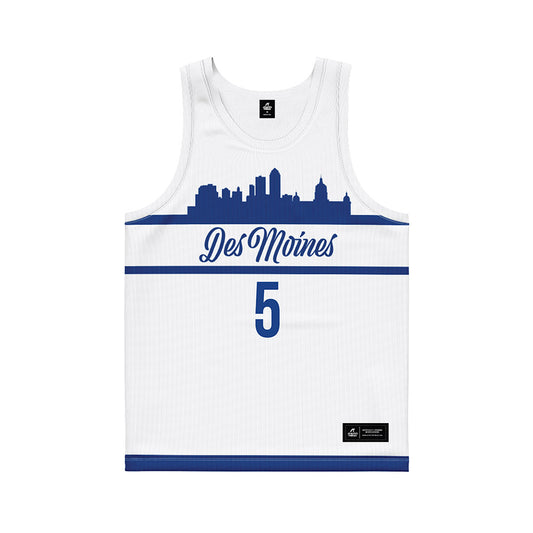 Drake - NCAA Women's Basketball : Mya Crawford - White Basketball Jersey-0