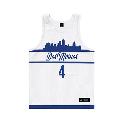 Drake - NCAA Men's Basketball : Isaiah Jackson - White Basketball Jersey-0