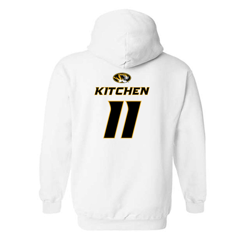 Missouri - NCAA Football : Langden Kitchen - Replica Shersey Hooded Sweatshirt-1