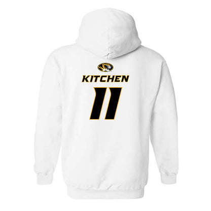 Missouri - NCAA Football : Langden Kitchen - Replica Shersey Hooded Sweatshirt-1