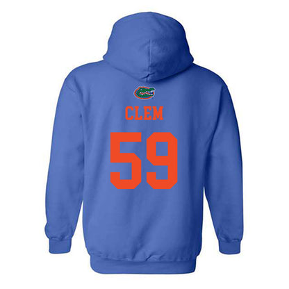 Florida - NCAA Football : Hayden Clem - Generic Shersey Hooded Sweatshirt-1