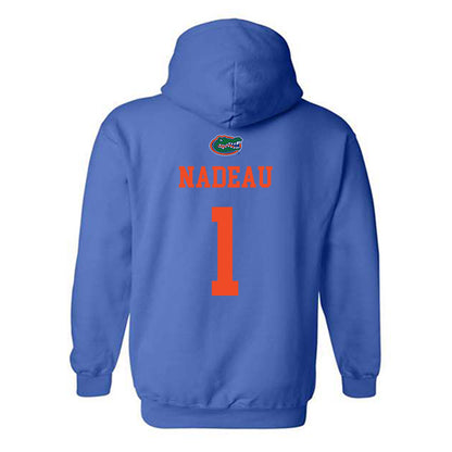 Florida - NCAA Baseball : Justin Nadeau - Generic Shersey Hooded Sweatshirt