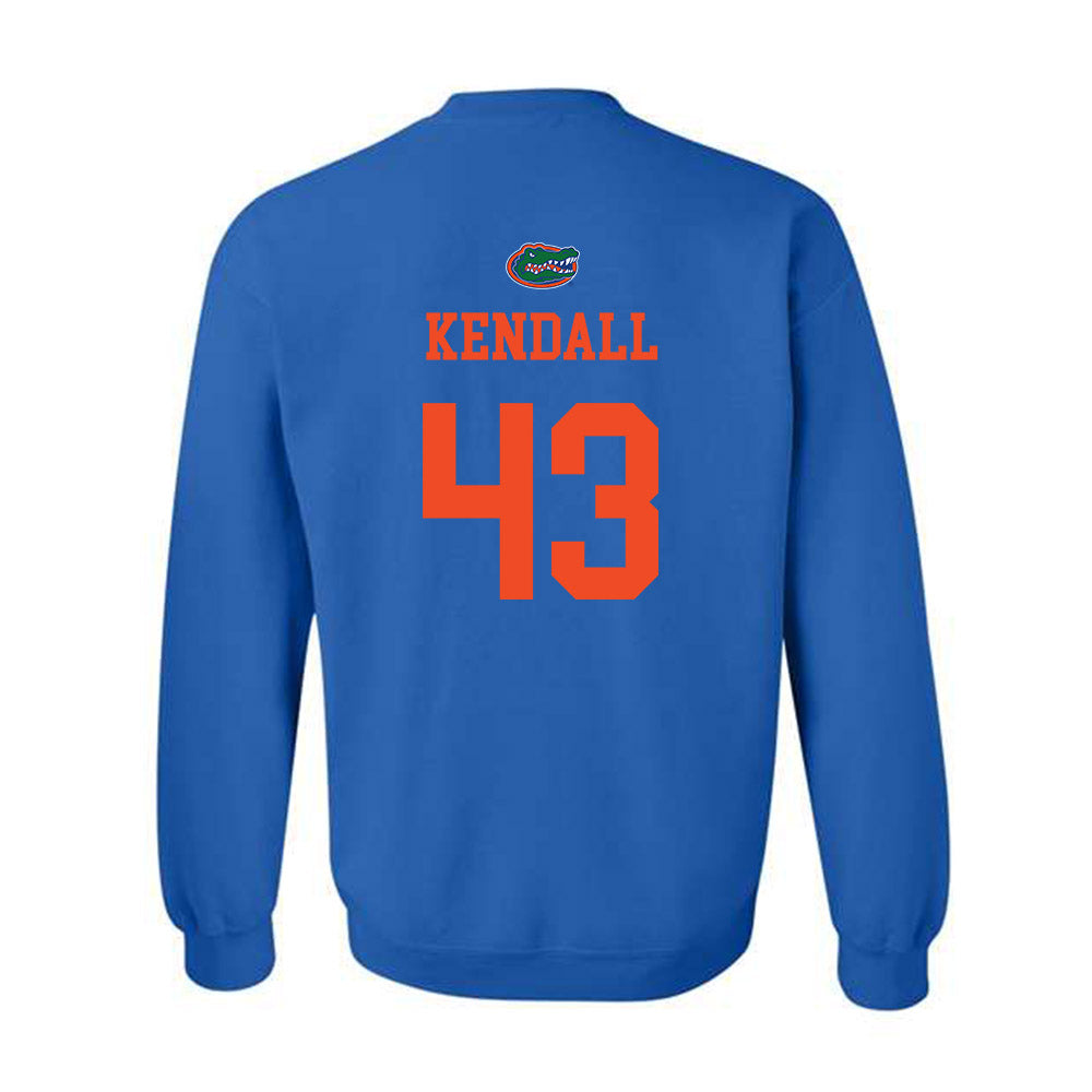 Florida - NCAA Baseball : Jacob Kendall - Generic Shersey Crewneck Sweatshirt-1