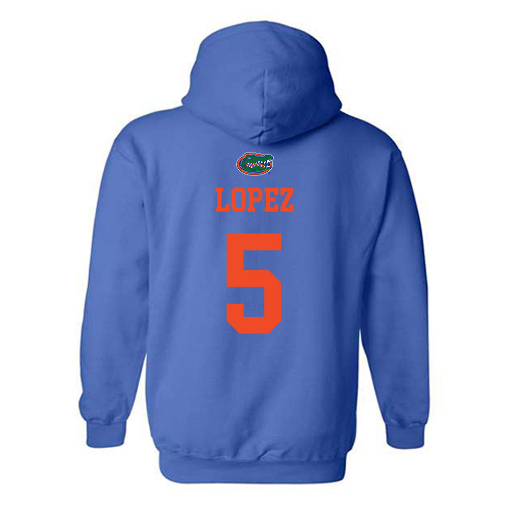Florida - NCAA Women's Tennis : Qavia Lopez - Hooded Sweatshirt Classic Shersey