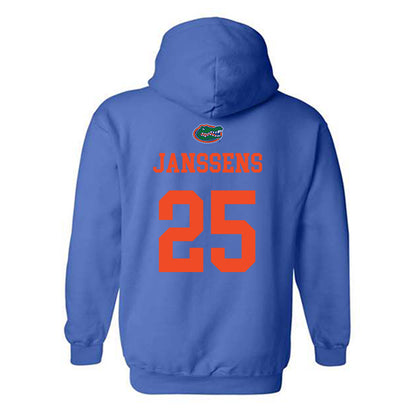 Florida - NCAA Baseball : niko janssens - Generic Shersey Hooded Sweatshirt-1