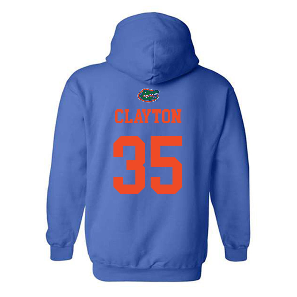 Florida - NCAA Baseball : Brock Clayton - Generic Shersey Hooded Sweatshirt-1