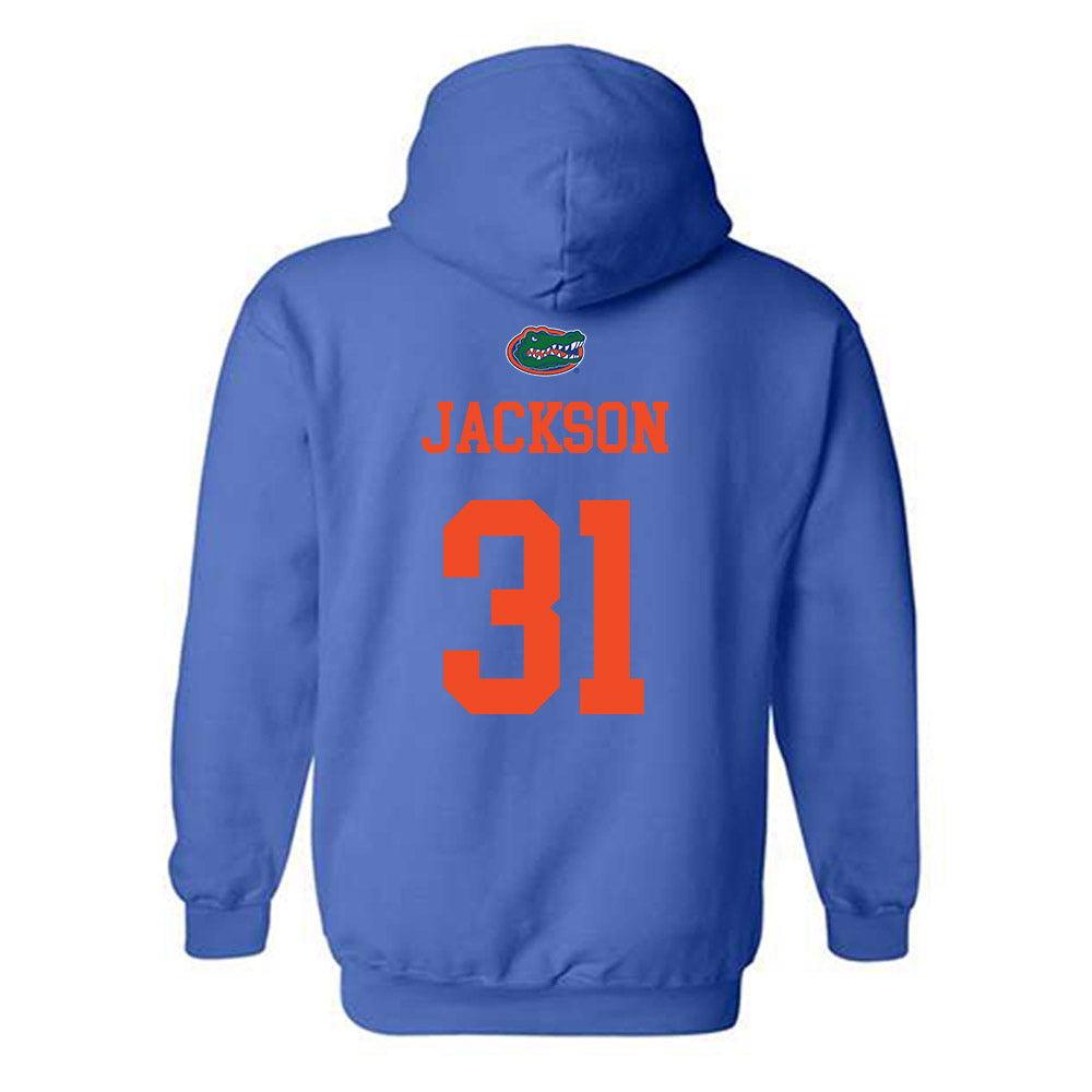 Florida - NCAA Football : Evan Jackson - Generic Shersey Hooded Sweatshirt-1