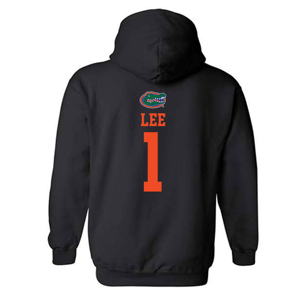 Florida - NCAA Men's Basketball : Xaivian Lee - Hooded Sweatshirt-1