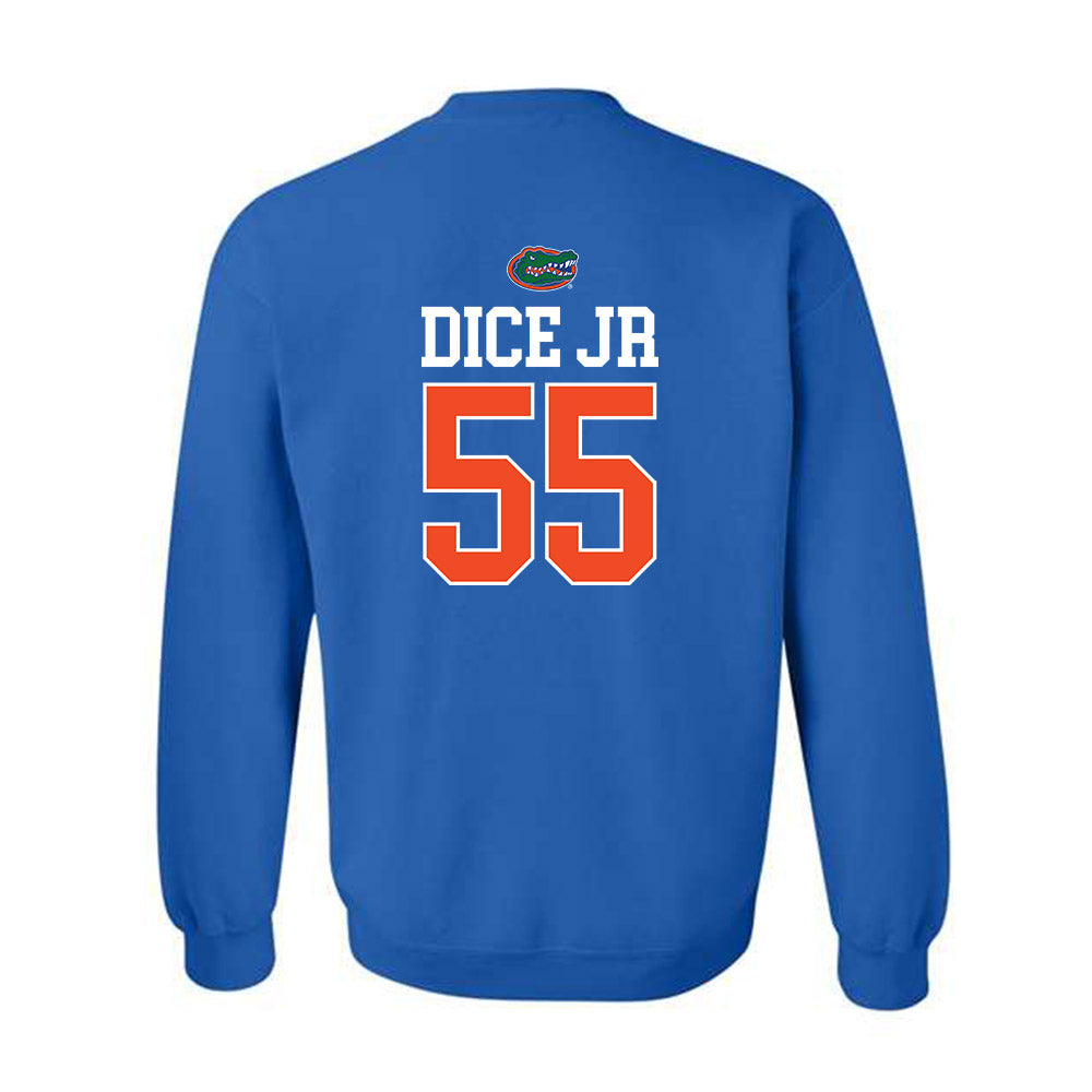 Florida - NCAA Football : Tavaris TJ Dice Jr - Generic Shersey Crewneck Sweatshirt-1